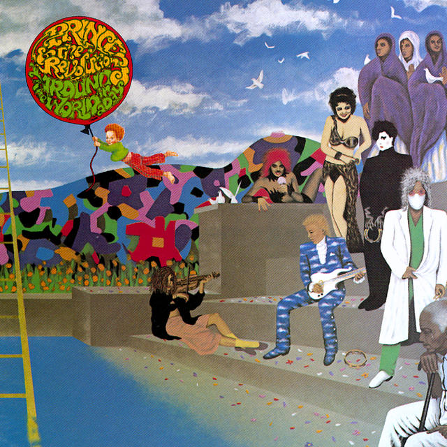 Prince AROUND THE WORLD IN A DAY Album Cover